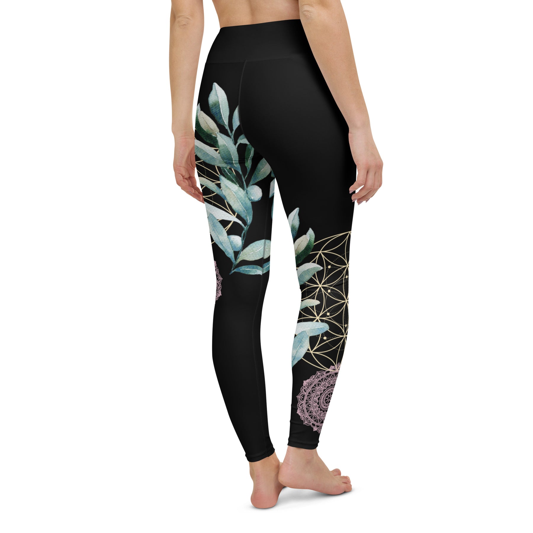 Mandala Golden Bloom asymmetrisch / Leggings