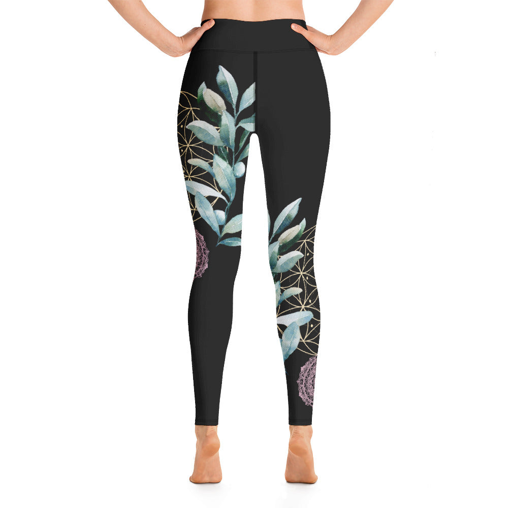 Mandala Golden Bloom asymmetrisch / Leggings