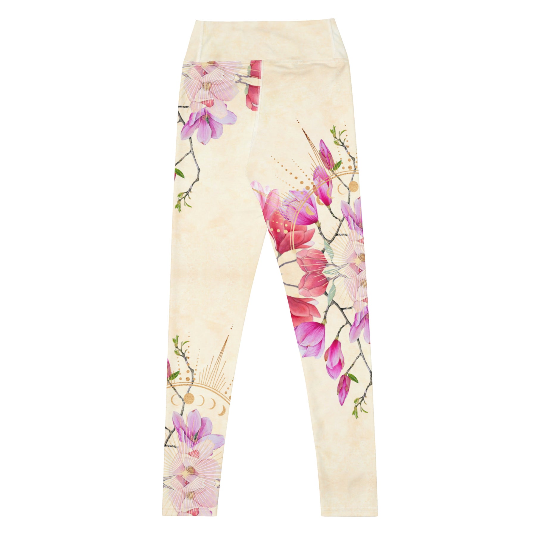 Goldene Magnolie asymmetrisch / Leggings