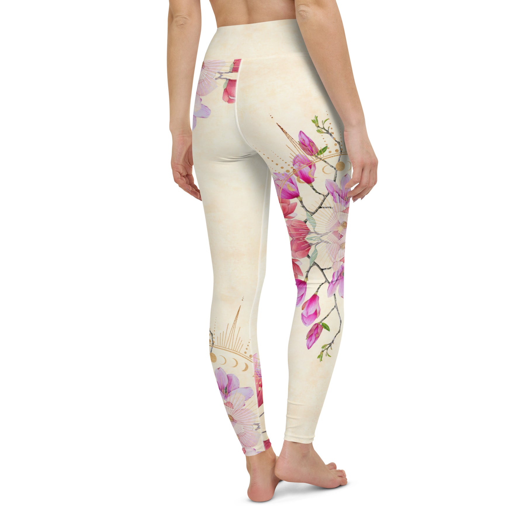 Goldene Magnolie asymmetrisch / Leggings