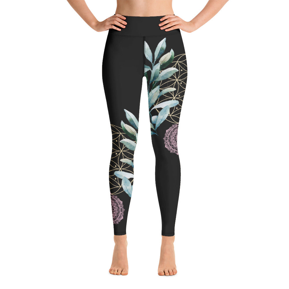 Mandala Golden Bloom asymmetrisch / Leggings