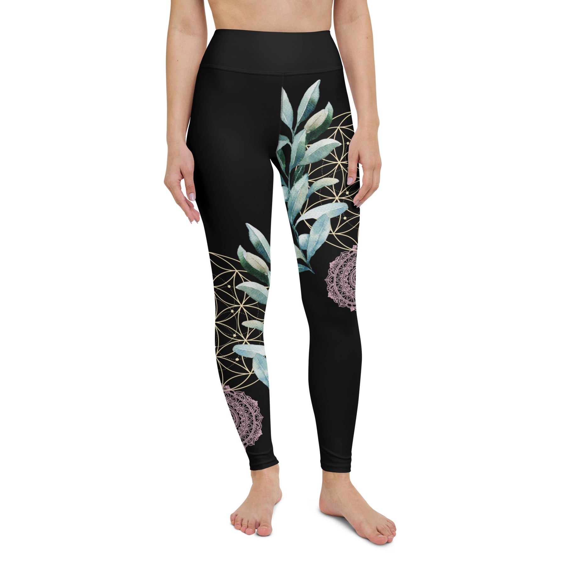 Mandala Golden Bloom asymmetrisch / Leggings