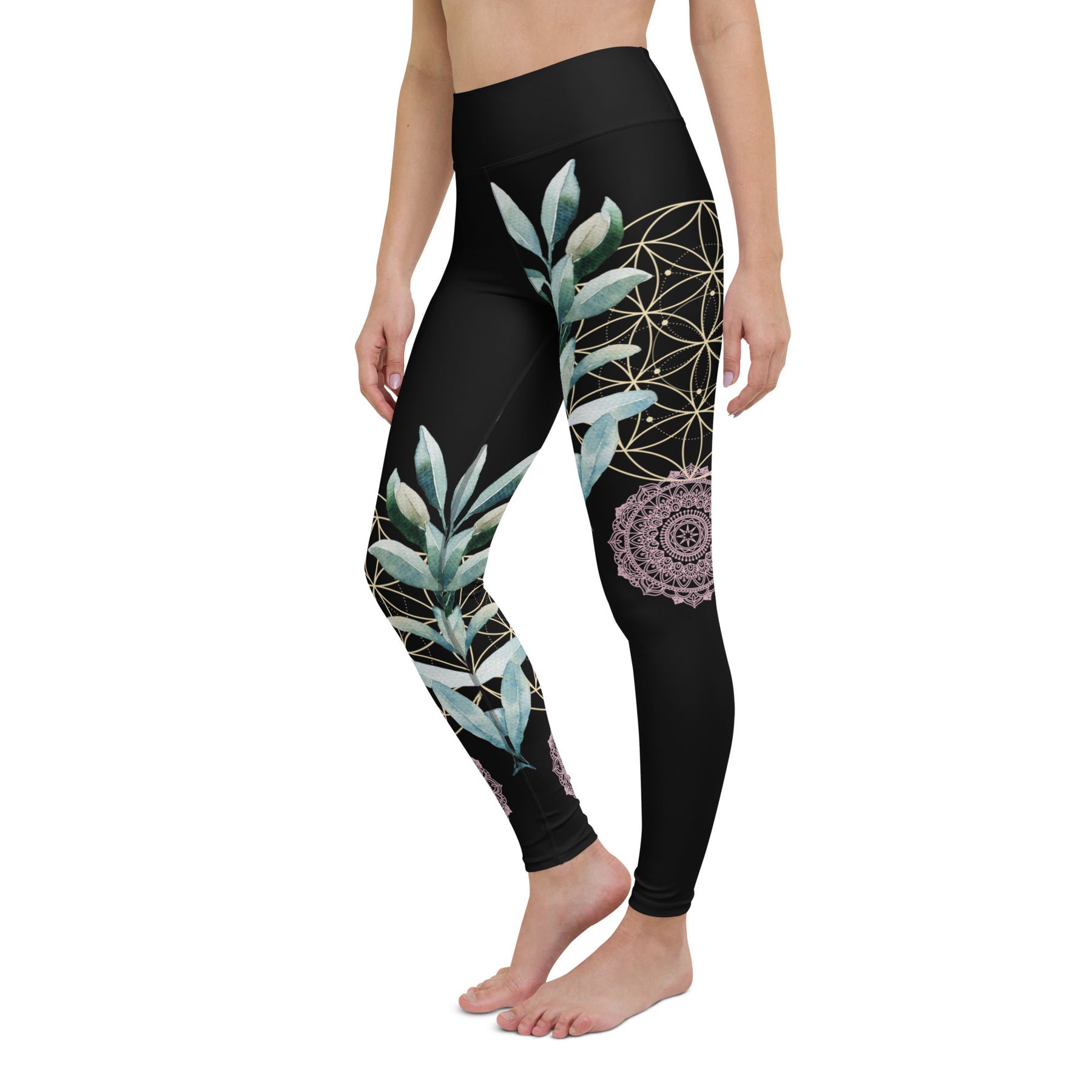 Mandala Golden Bloom asymmetrisch / Leggings