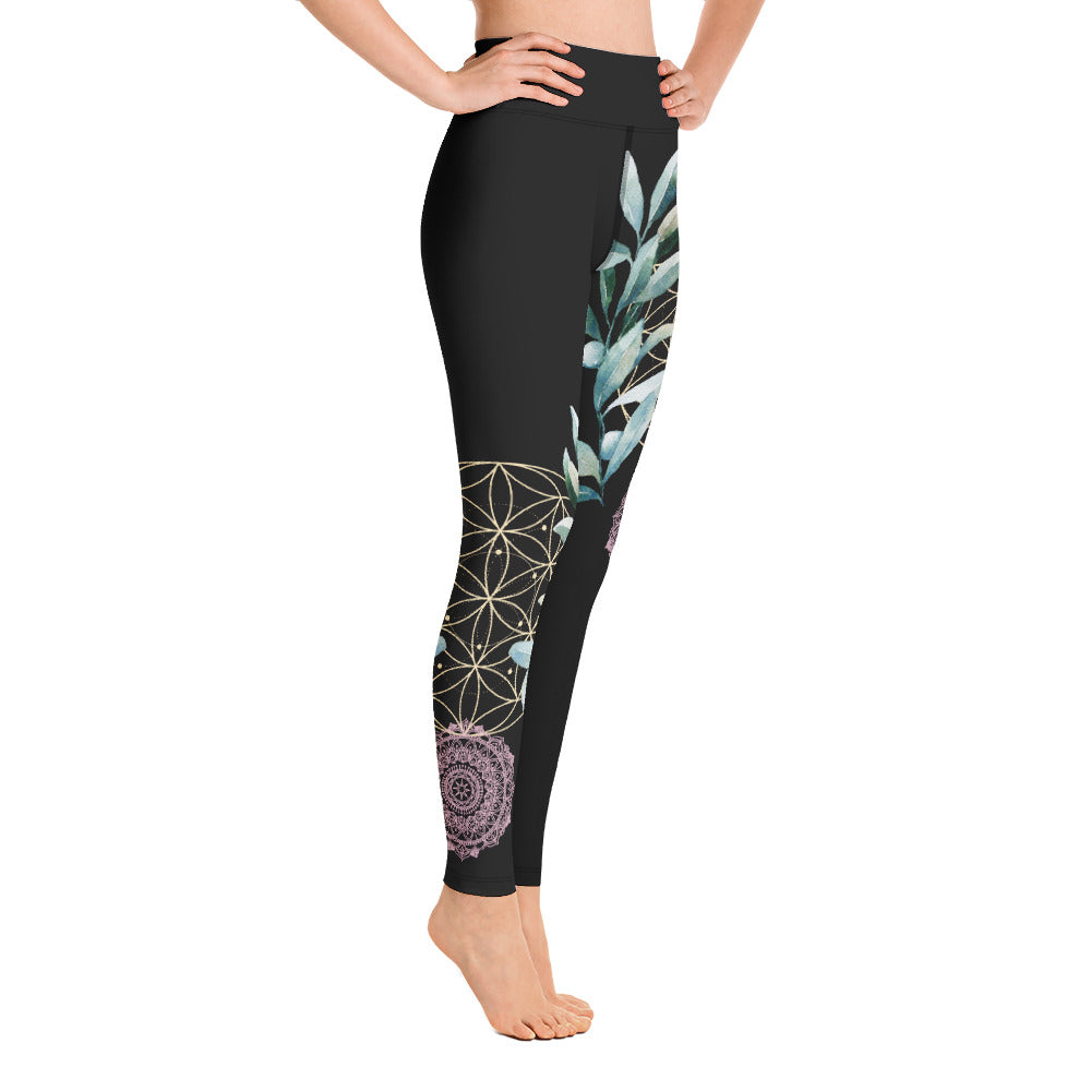 Mandala Golden Bloom asymmetrisch / Leggings
