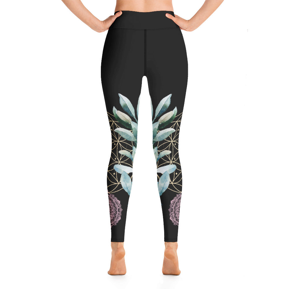 Mandala Golden Bloom symmetrisch / Leggings
