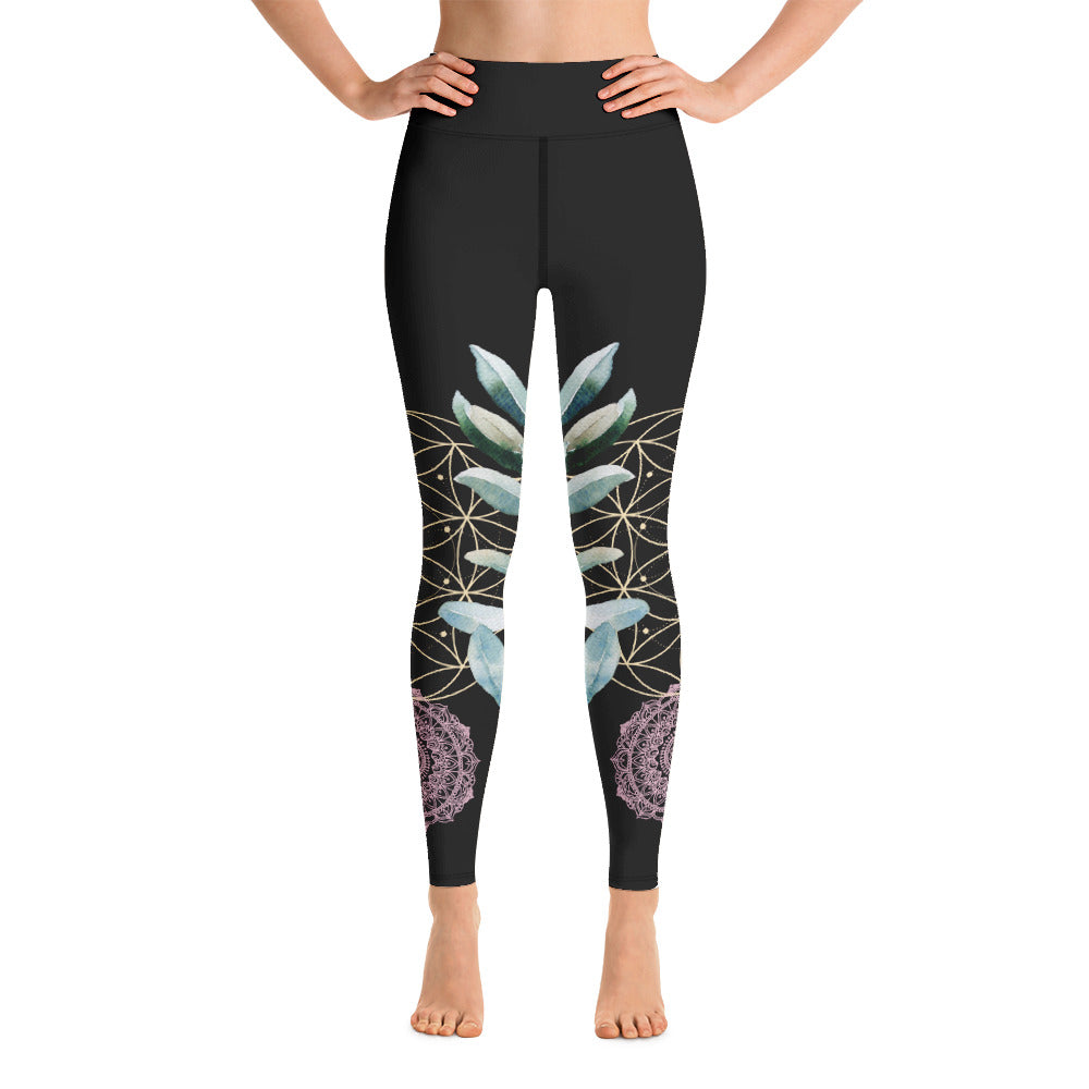 Mandala Golden Bloom symmetrisch / Leggings