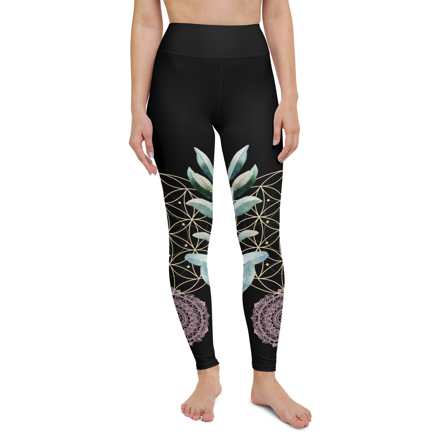 Mandala Golden Bloom symmetrisch / Leggings