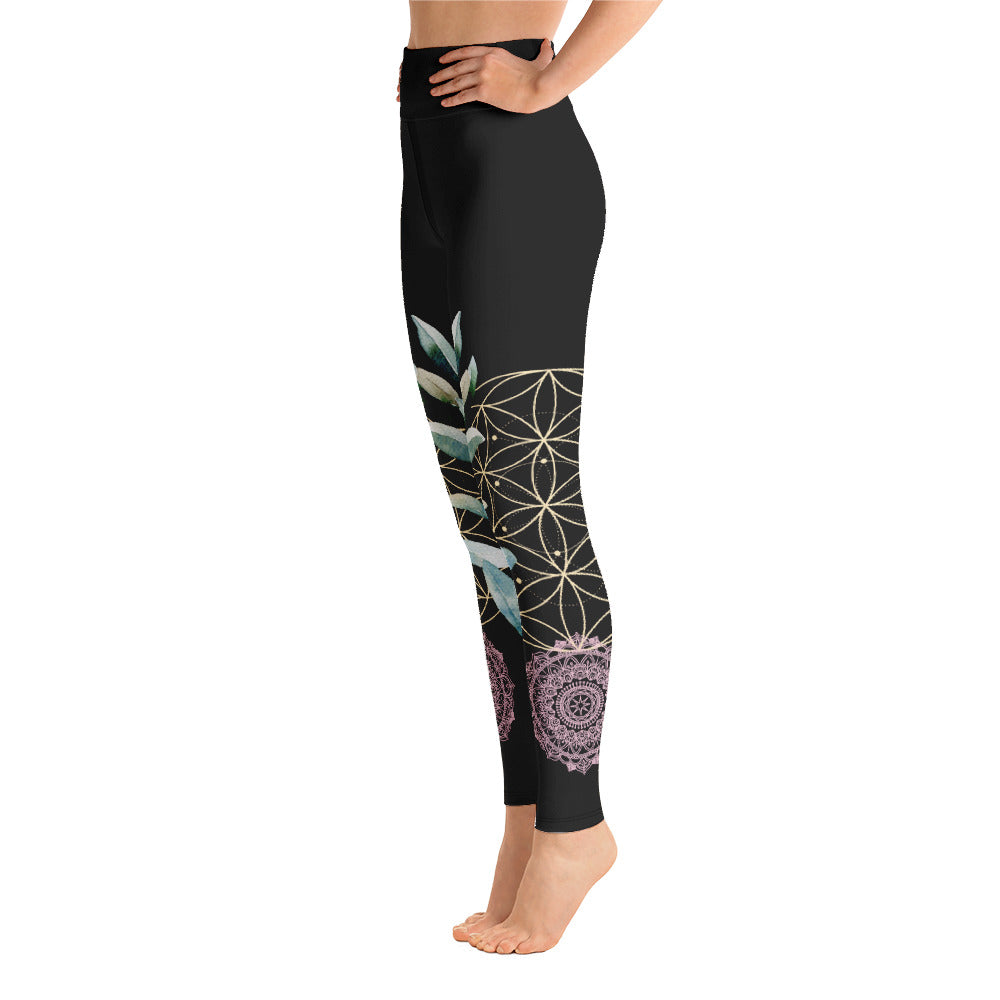 Mandala Golden Bloom symmetrisch / Leggings