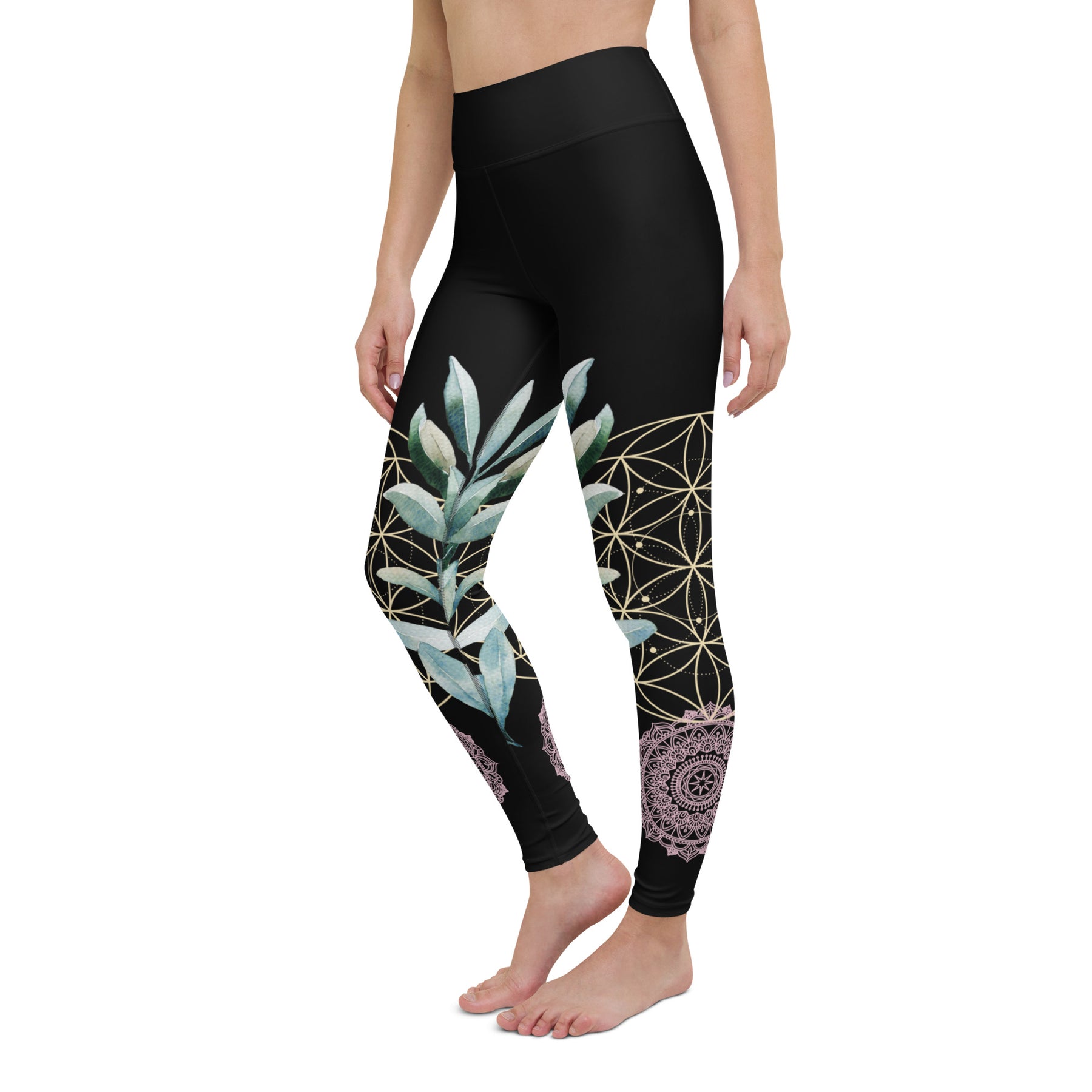 Mandala Golden Bloom symmetrisch / Leggings