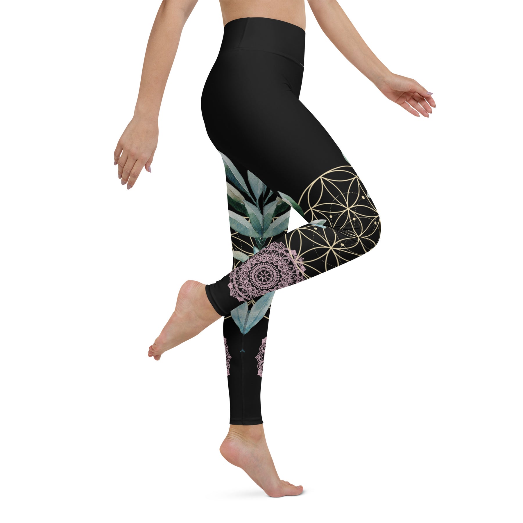 Mandala Golden Bloom symmetrisch / Leggings