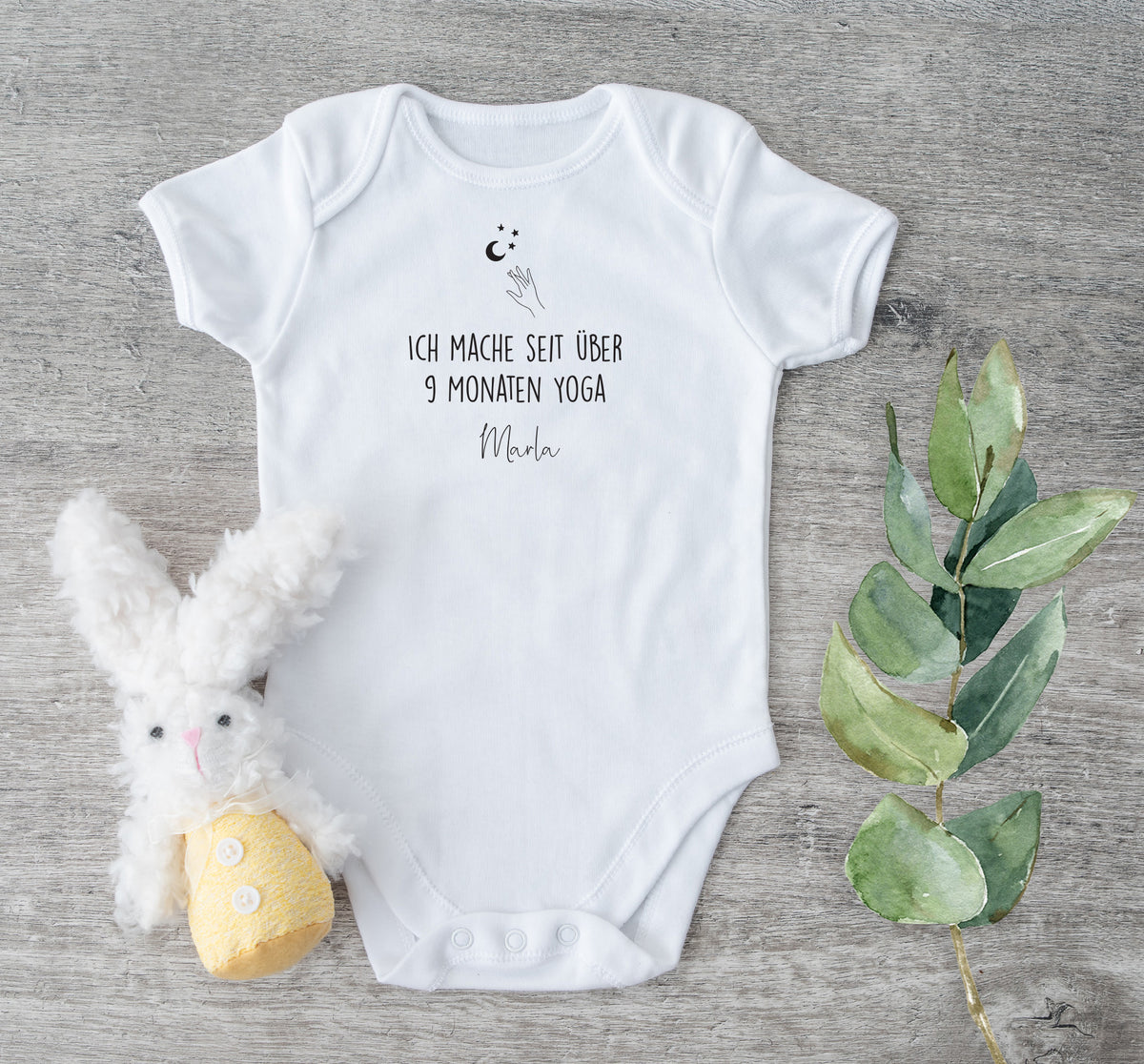 9 Monate Yoga / Baby Bio-Kurzarm-Body