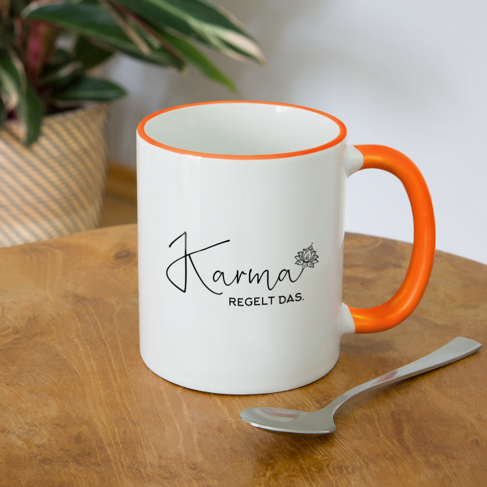 Karma / Tasse - Weiß/Orange