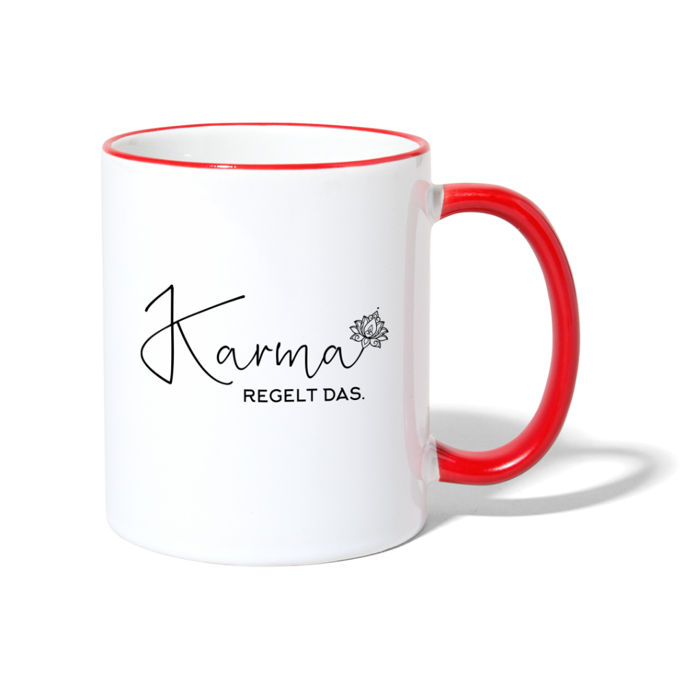 Karma / Tasse - Weiß/Rot