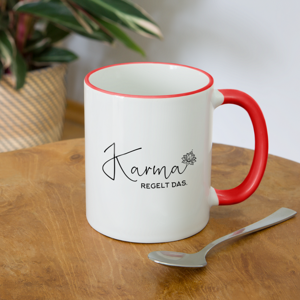 Karma / Tasse - Weiß/Rot