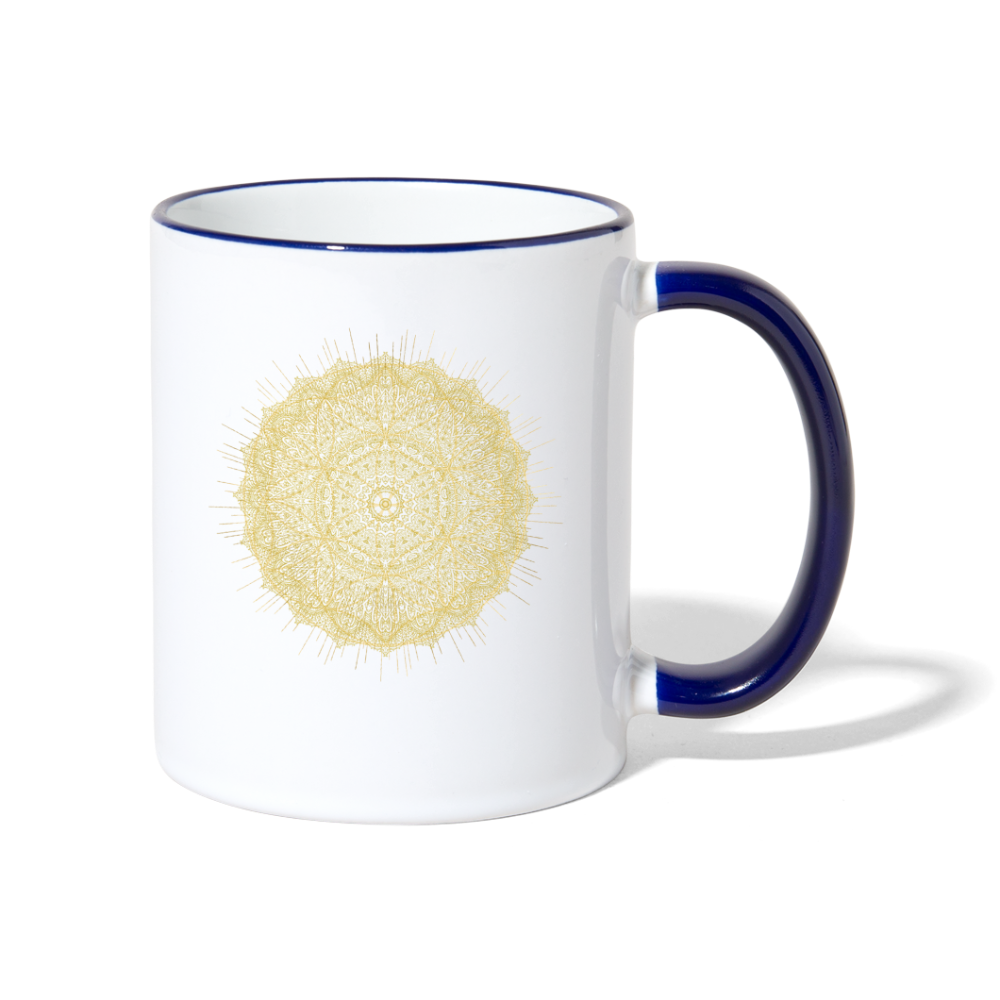 Magic Mandala / Tasse - Weiß/Kobaltblau