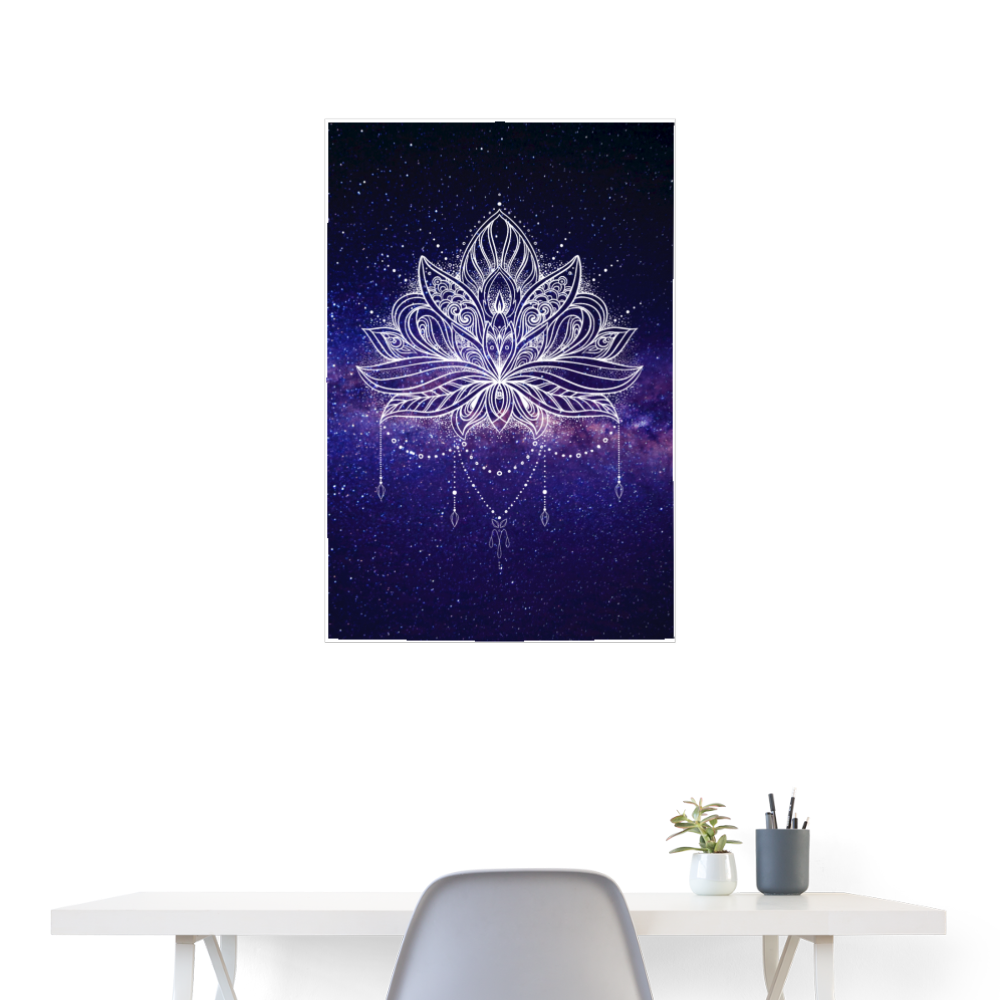 Lotus Tattoo / Poster - weiß