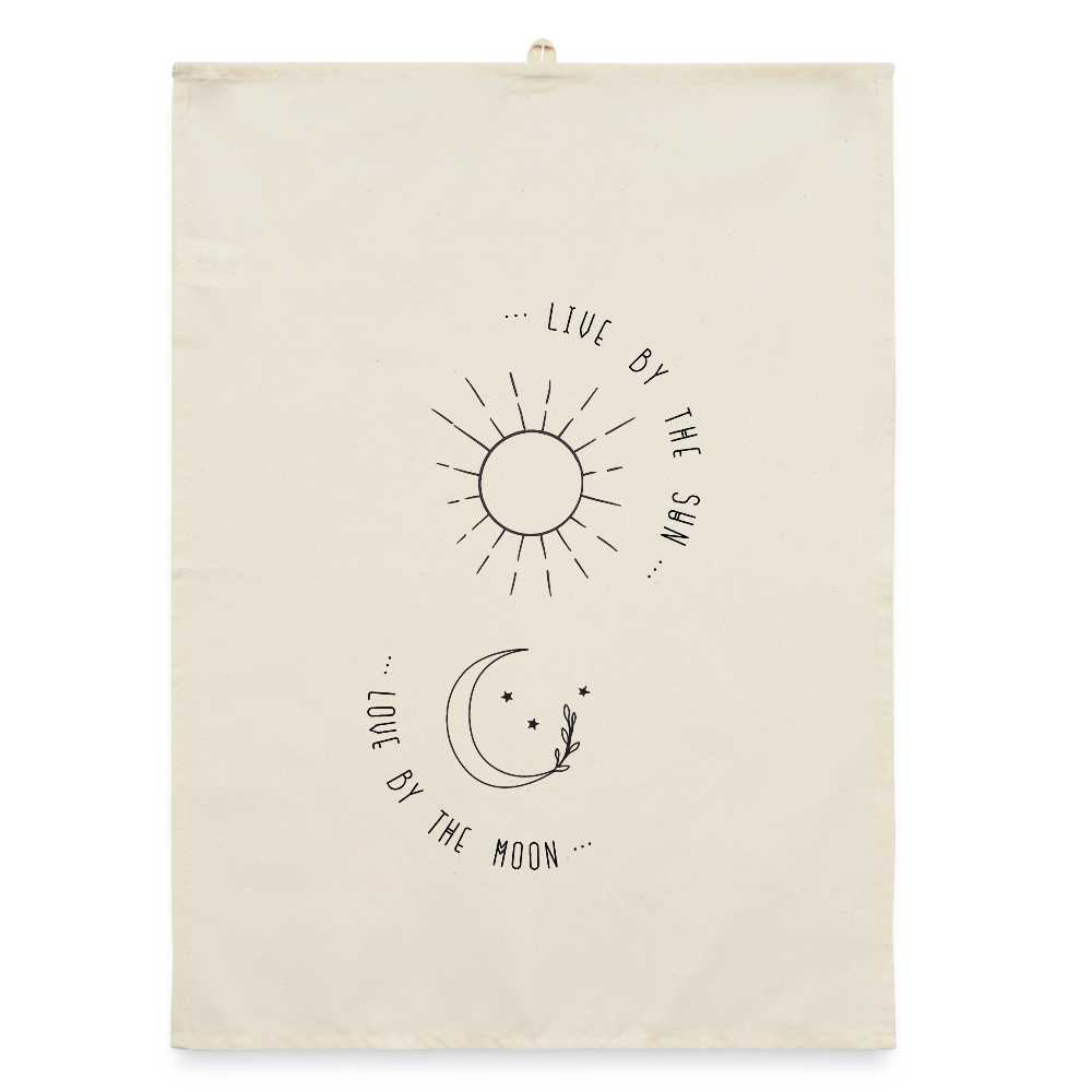 Sun Moon / Organic Geschirrtuch - Natur