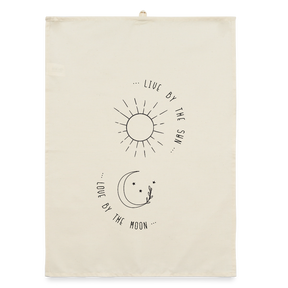 Sun Moon / Organic Geschirrtuch - Natur