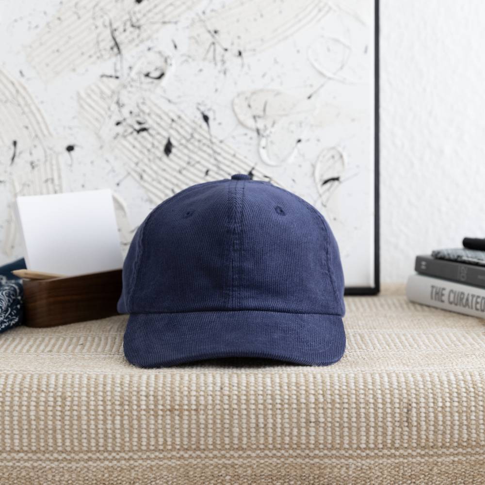 Cord Cap - mittel Navy