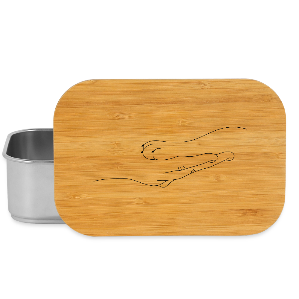 Katzenpfote-Menschenhand / Lunch Box - Silber