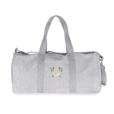 Mandala golden Bloom / Canvas Duffle Bag - Grau meliert