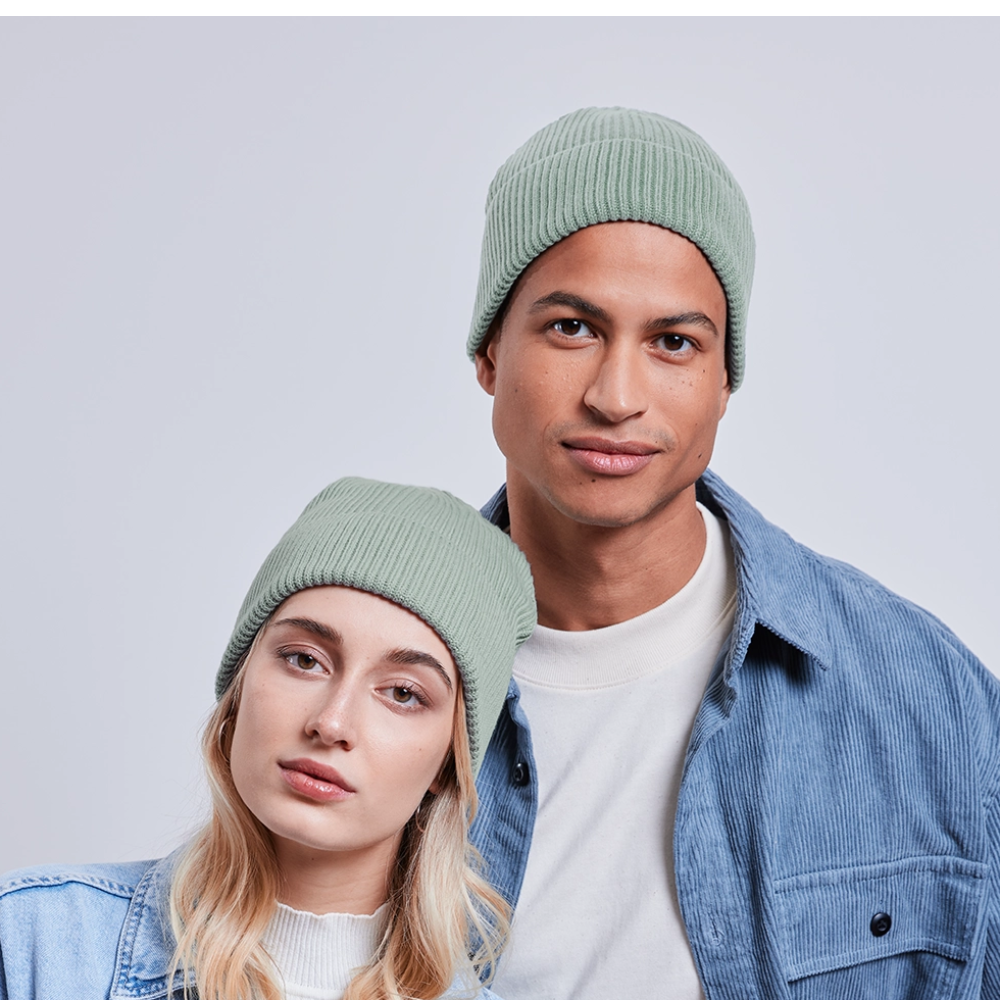 Stanley/Stella Unisex Bio FISHERMAN BEANIE - Helles Graugrün