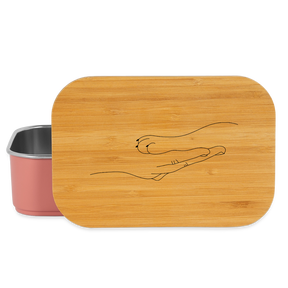 Katzenpfote-Menschenhand / Lunch Box - Hellrosa