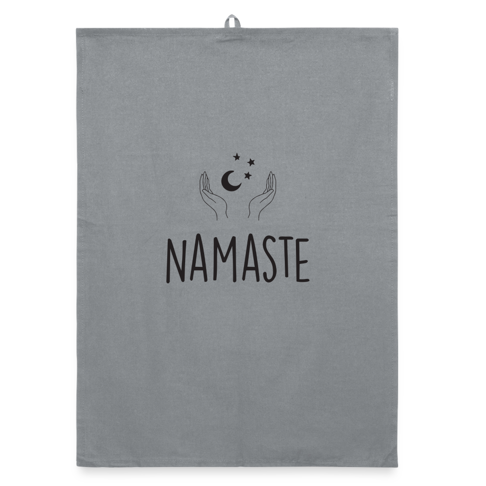 Namaste Hands / Organic Geschirrtuch - Grau