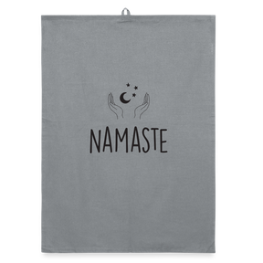 Namaste Hands / Organic Geschirrtuch - Grau