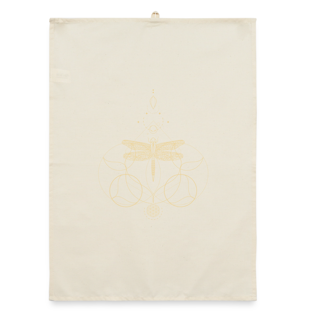 Libelle / Organic Geschirrtuch - Natur