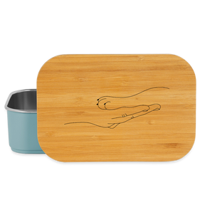 Katzenpfote-Menschenhand / Lunch Box - Hellblau