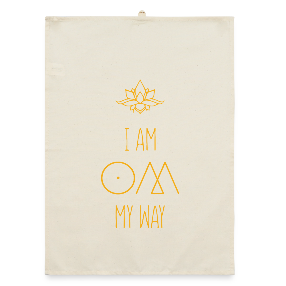Om My Way / Organic Geschirrtuch - Natur