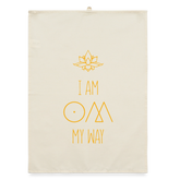 Om My Way / Organic Geschirrtuch - Natur