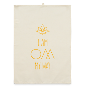 Om My Way / Organic Geschirrtuch - Natur