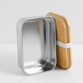 Katzenpfote-Menschenhand / Lunch Box - Silber