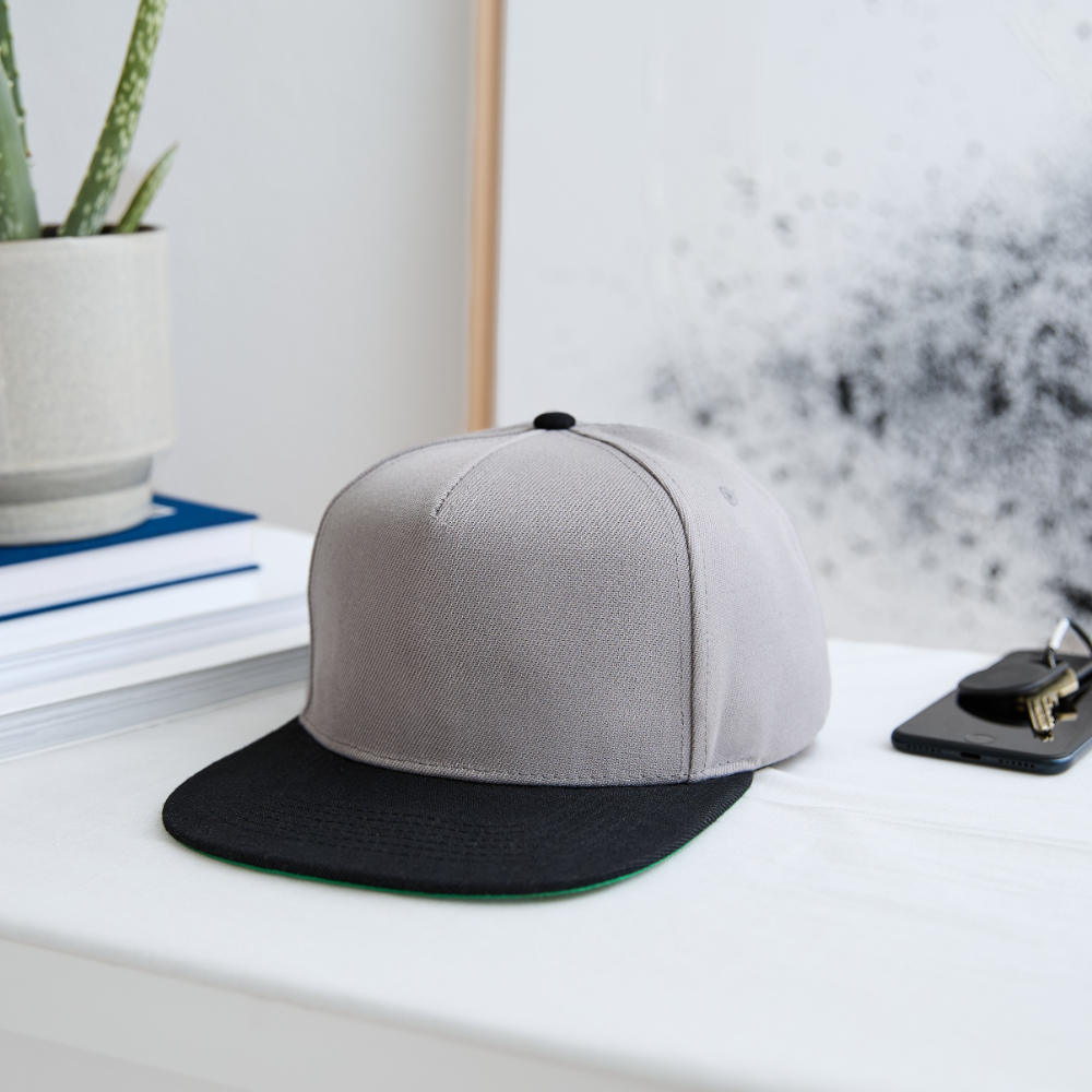 Snapback Cap - Graphit/Schwarz