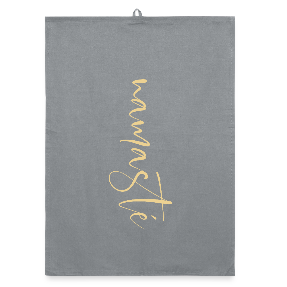 Namaste / Organic Geschirrtuch - Grau