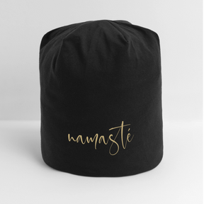 Jersey-Beanie / Namaste - Schwarz