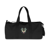 Mandala golden Bloom / Canvas Duffle Bag - Schwarz