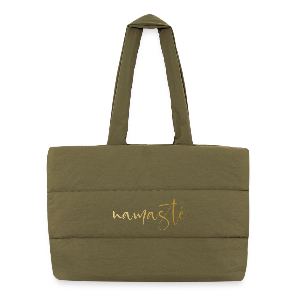 Namaste / Gesteppter Shopper - safari Green