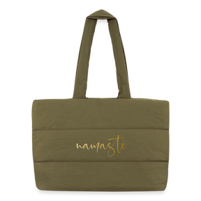 Namaste / Gesteppter Shopper - safari Green