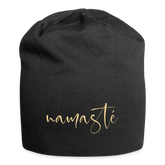Jersey-Beanie / Namaste - Schwarz