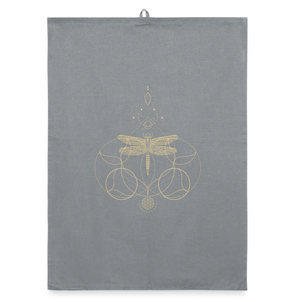 Libelle / Organic Geschirrtuch - Grau