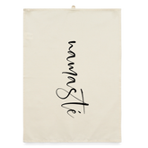 Namaste black / Organic Geschirrtuch - Natur