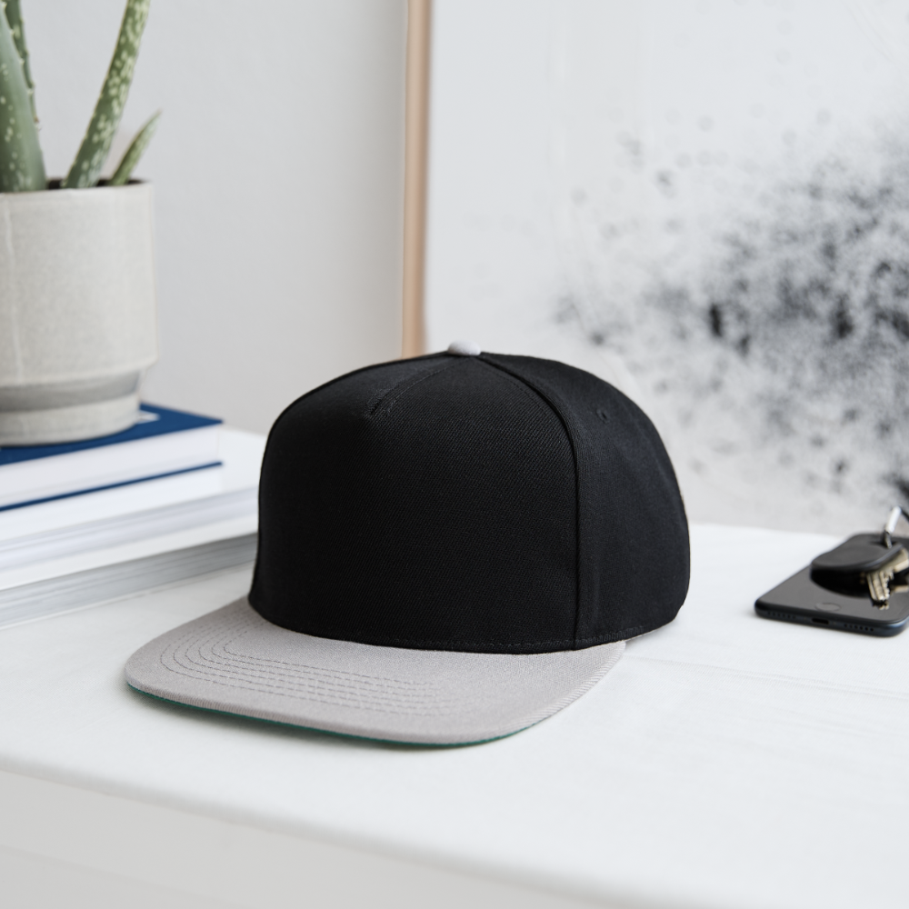 Snapback Cap - Schwarz/Grau