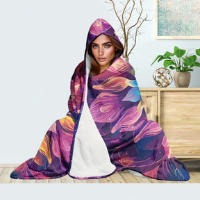 Hoodie Decke / Mandala violett