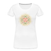 Mandala Blüten / T-Shirt - weiß