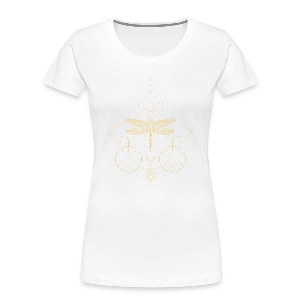 Libelle / Frauen T-Shirt - weiß