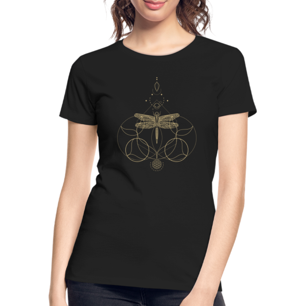 Libelle / Frauen T-Shirt - Schwarz