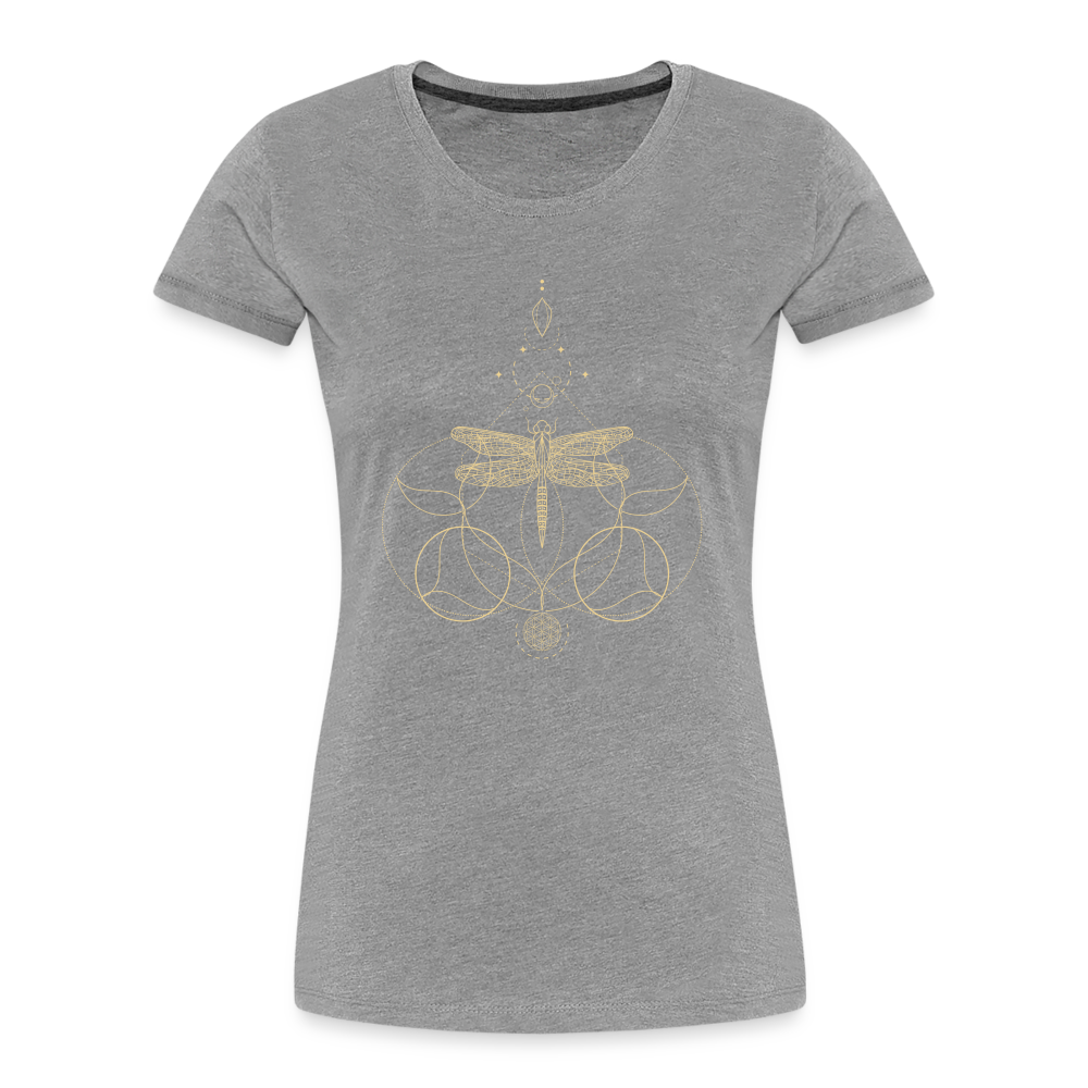 Libelle / Frauen T-Shirt - Grau meliert